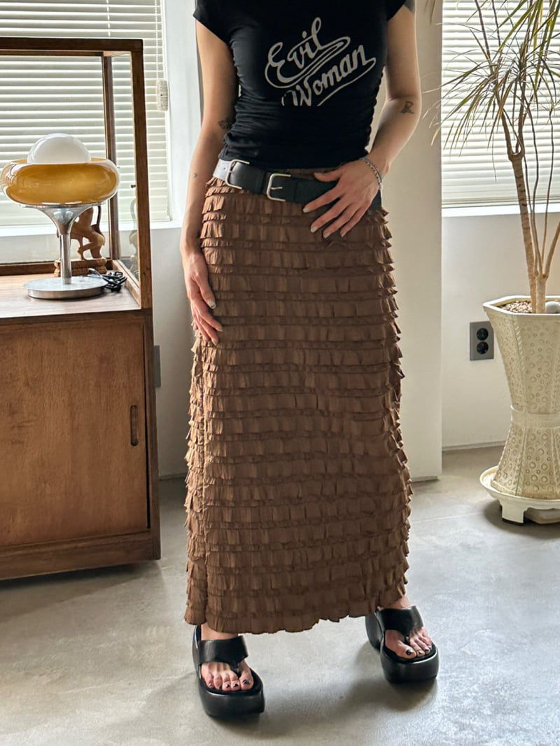 Chavi - Korean Women Fashion - #momslook - Ruffle Cut Skirt - 11