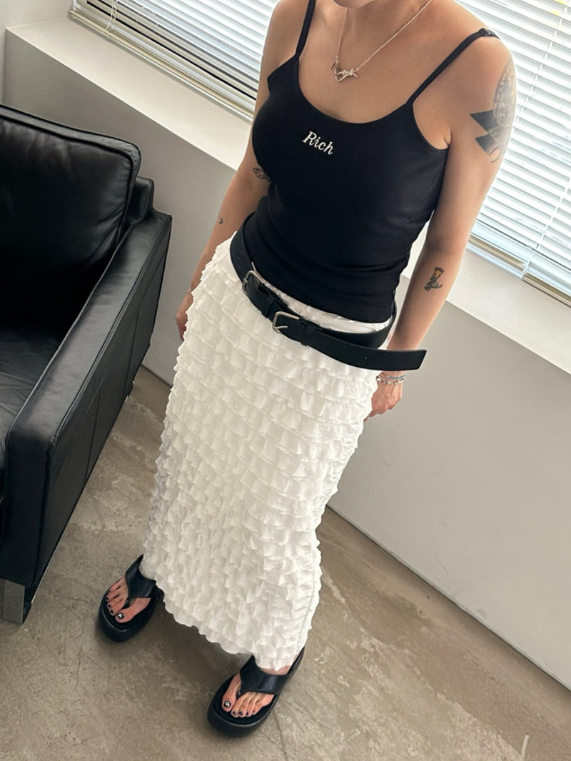 Chavi - Korean Women Fashion - #momslook - Ruffle Cut Skirt - 5