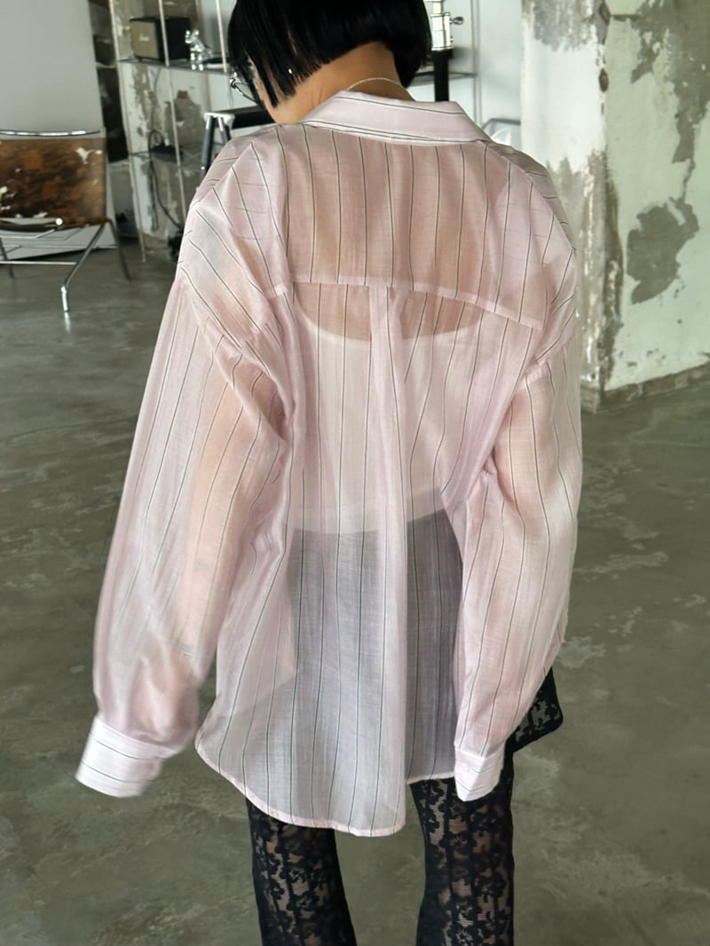 Chavi - Korean Women Fashion - #momslook - Tencel Stripe Shirt - 8