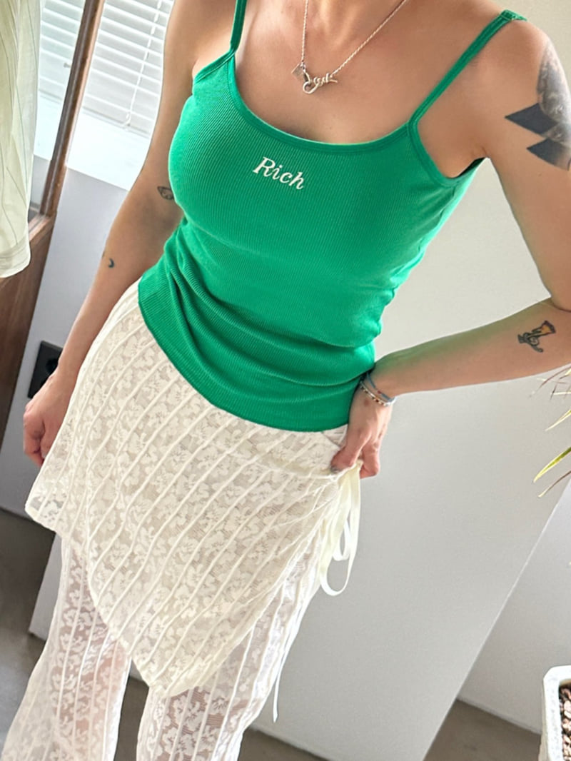 Chavi - Korean Women Fashion - #momslook - Rich Cap Sleeveless Tee - 10