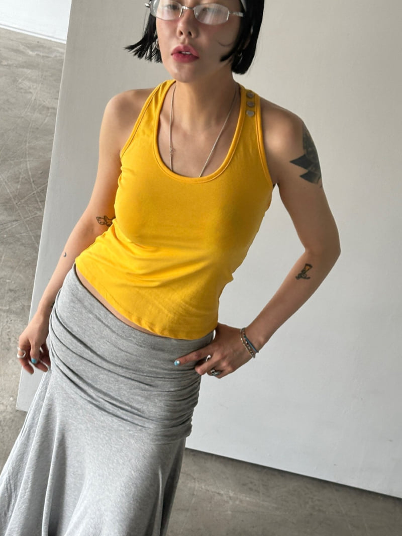 Chavi - Korean Women Fashion - #momslook - Halter Sleeveless Tee - 11