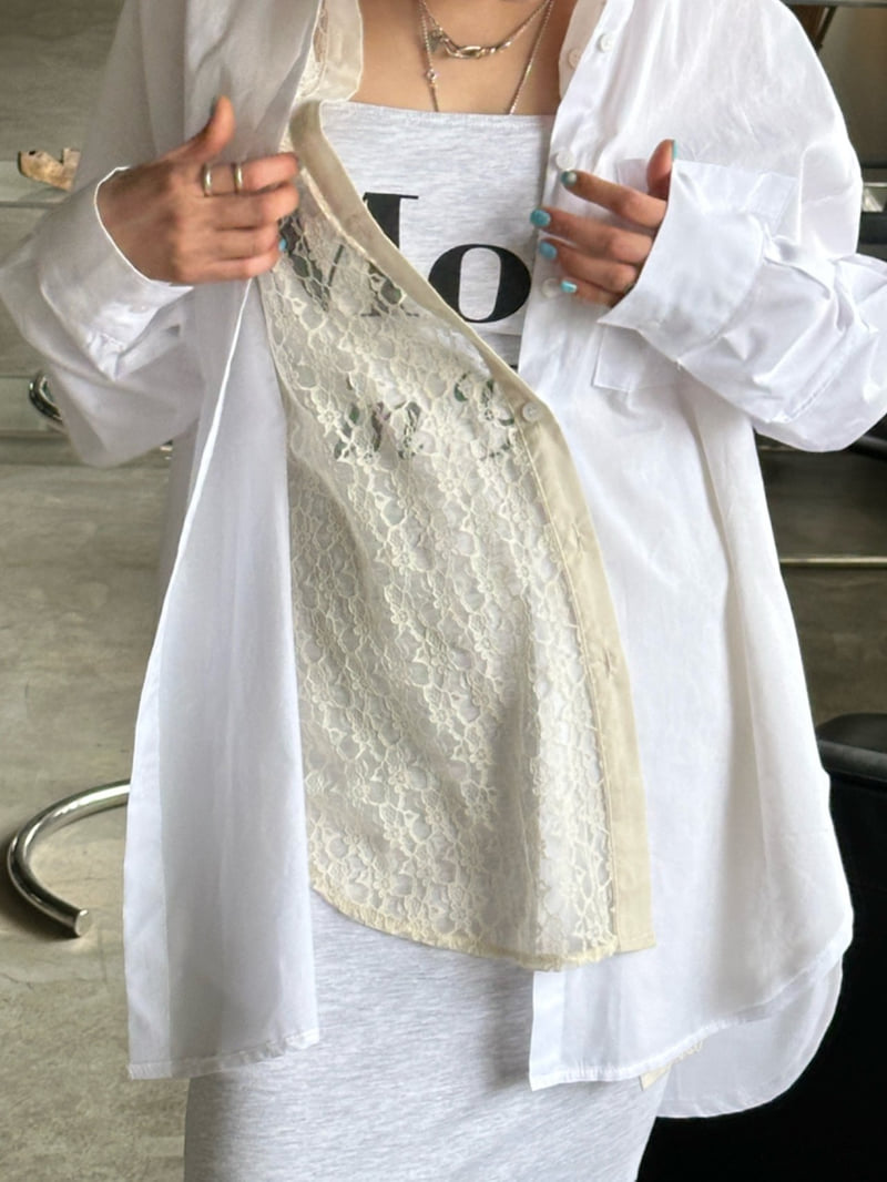Chavi - Korean Women Fashion - #momslook - Mira Lace Shirt - 10