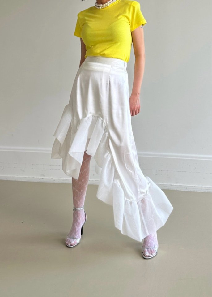 Chavi - Korean Women Fashion - #pursuepretty - Organza Frill Skirt - 4