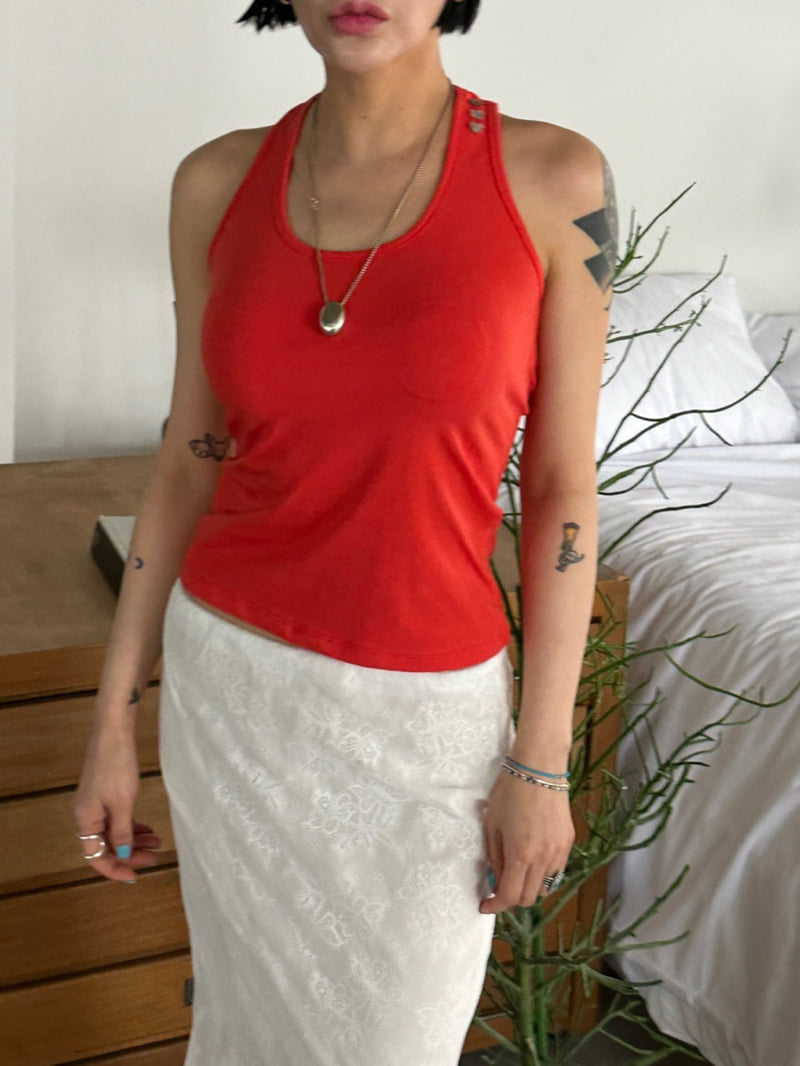 Chavi - Korean Women Fashion - #shopsmall - Halter Sleeveless Tee - 8