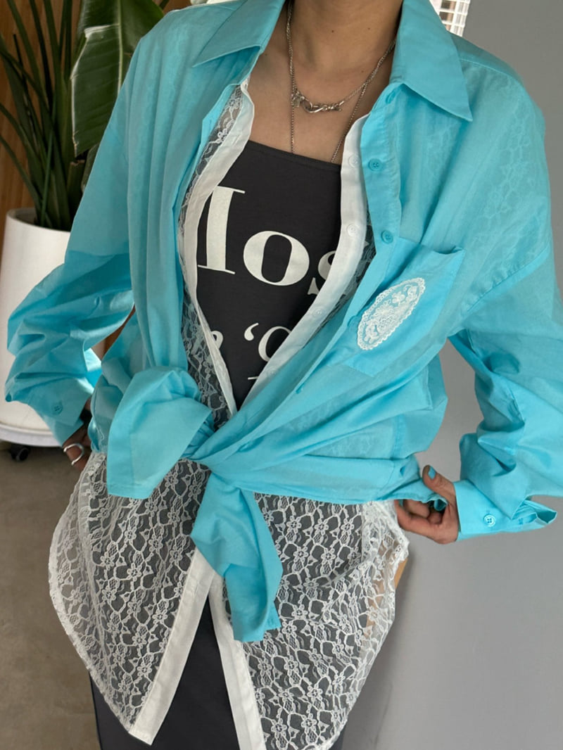 Chavi - Korean Women Fashion - #shopsmall - Mira Lace Shirt - 5
