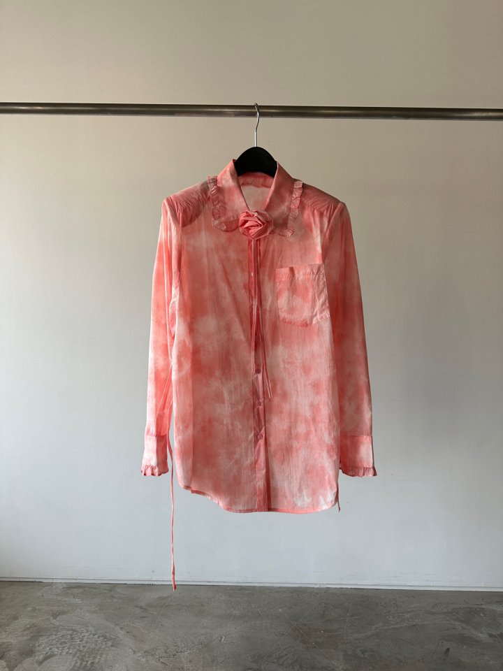 Chavi - Korean Women Fashion - #thatsdarling - Water Dyeing Shirt - 2