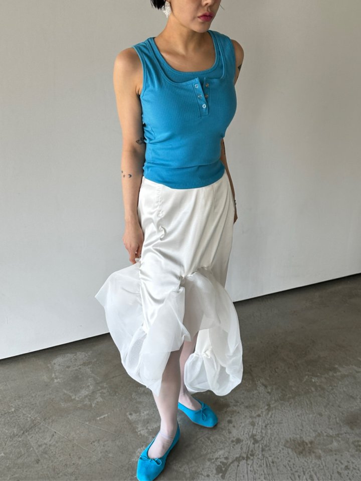Chavi - Korean Women Fashion - #thelittlethings - Double Ribbed Sleeveless Tee - 7