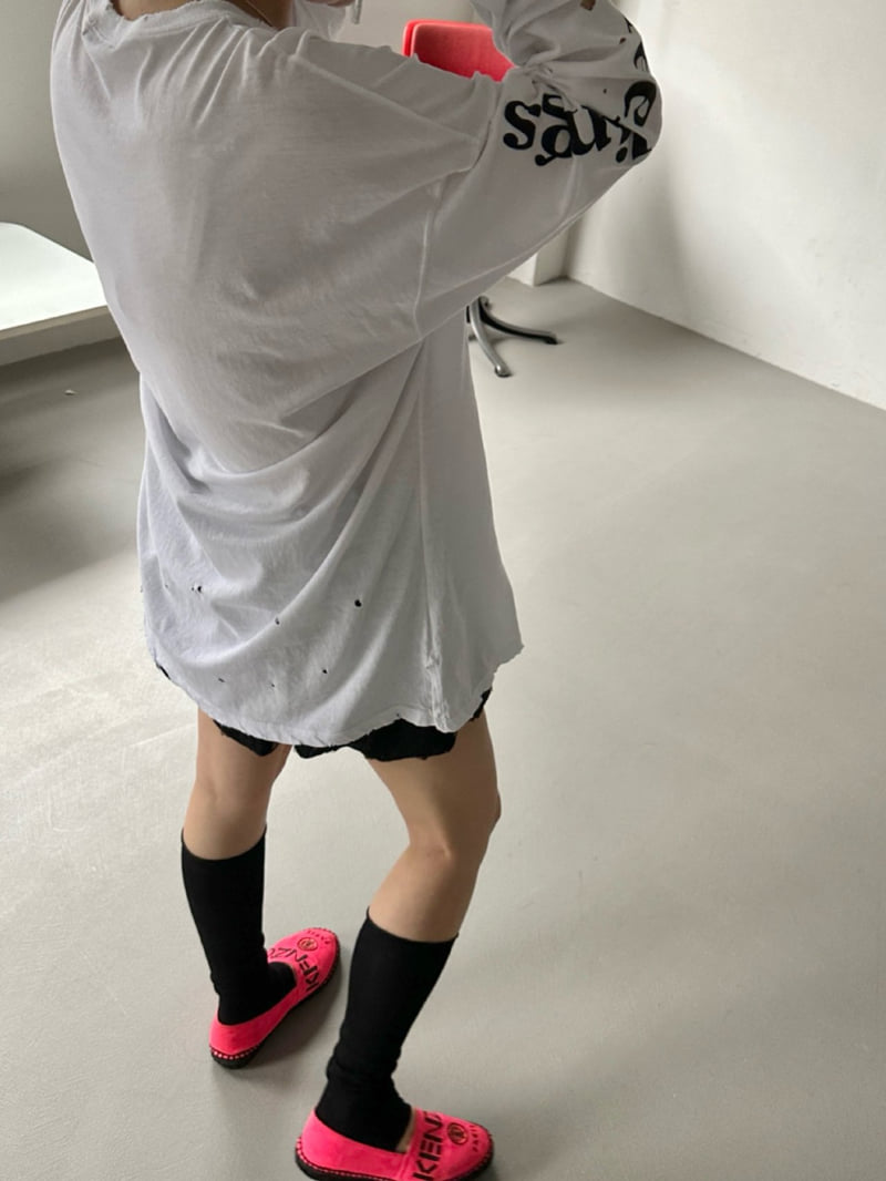 Chavi - Korean Women Fashion - #vintagekidsstyle - Milla Long Sleeve Tee - 11