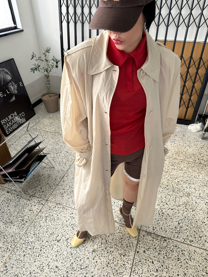 Chavi - Korean Women Fashion - #womensfashion - Summer Trench Coat (Belt Set) - 11