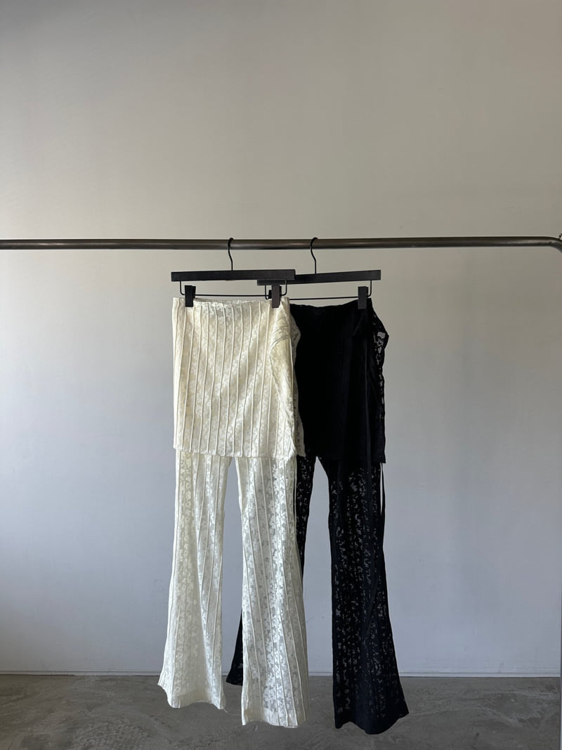 Chavi - Korean Women Fashion - #womensfashion - Lace Wrap Pants