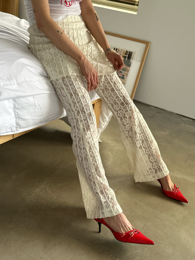 Chavi - Korean Women Fashion - #womensfashion - Lace Wrap Pants - 11