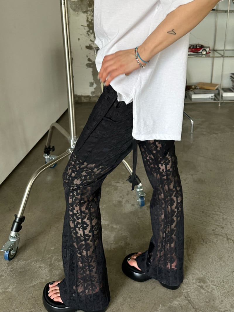 Chavi - Korean Women Fashion - #womensfashion - Lace Wrap Pants - 5