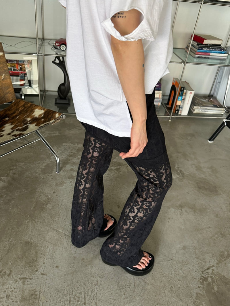 Chavi - Korean Women Fashion - #womensfashion - Lace Wrap Pants - 7