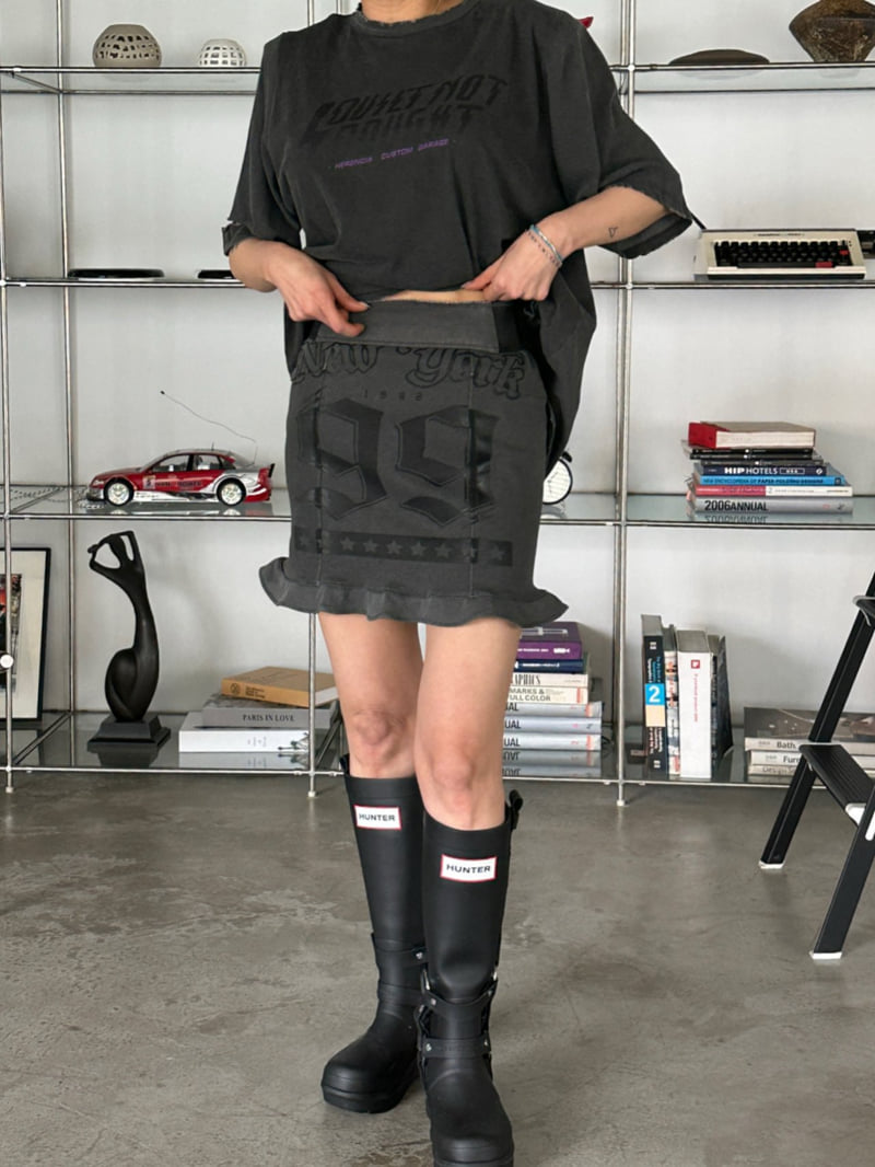 Chavi - Korean Women Fashion - #womensfashion - New York Jersey Skirt - 6