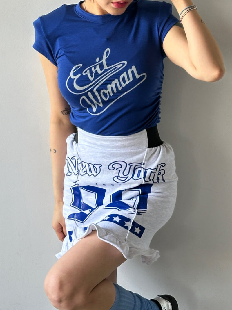 Chavi - Korean Women Fashion - #womensfashion - Cap Shirring Tee - 11