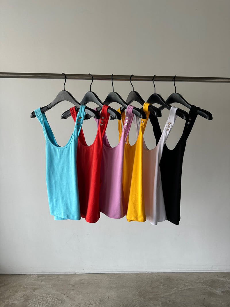 Chavi - Korean Women Fashion - #womensfashion - Halter Sleeveless Tee - 12