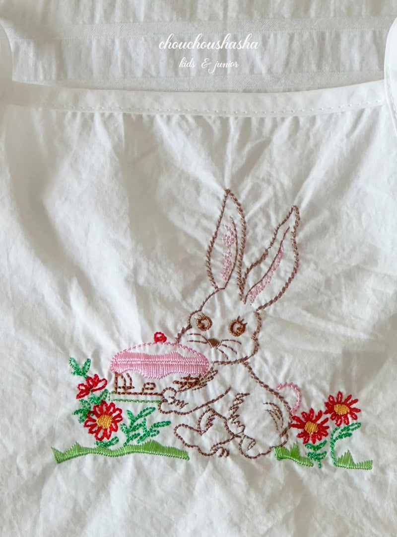 Chouchou Shasha - Korean Children Fashion - #childofig - Rabbit Sleeveless Tee - 8