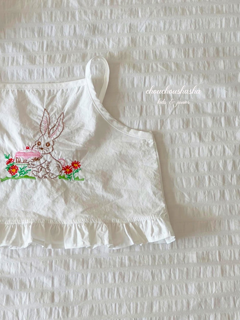 Chouchou Shasha - Korean Children Fashion - #childrensboutique - Rabbit Sleeveless Tee - 9