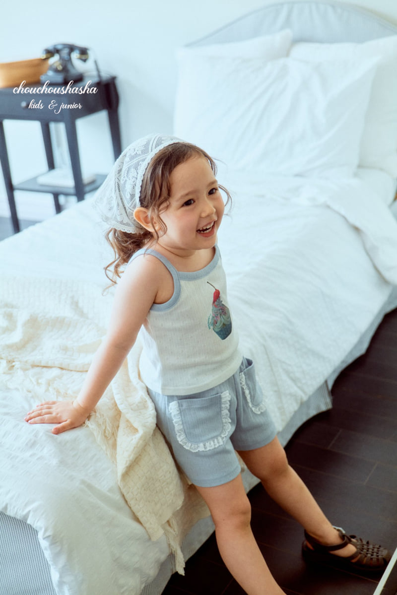 Chouchou Shasha - Korean Children Fashion - #designkidswear - Sherbet Sleeveless Tee - 11