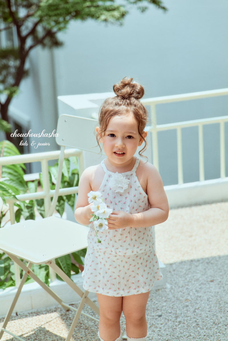 Chouchou Shasha - Korean Children Fashion - #kidsshorts - Lily Corsage Set - 3