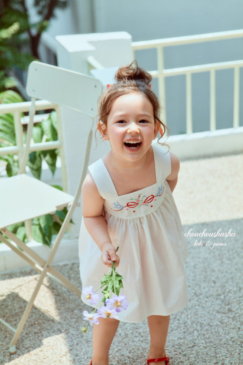 Chouchou Shasha - Korean Children Fashion - #kidzfashiontrend - Bird One-piece - 6