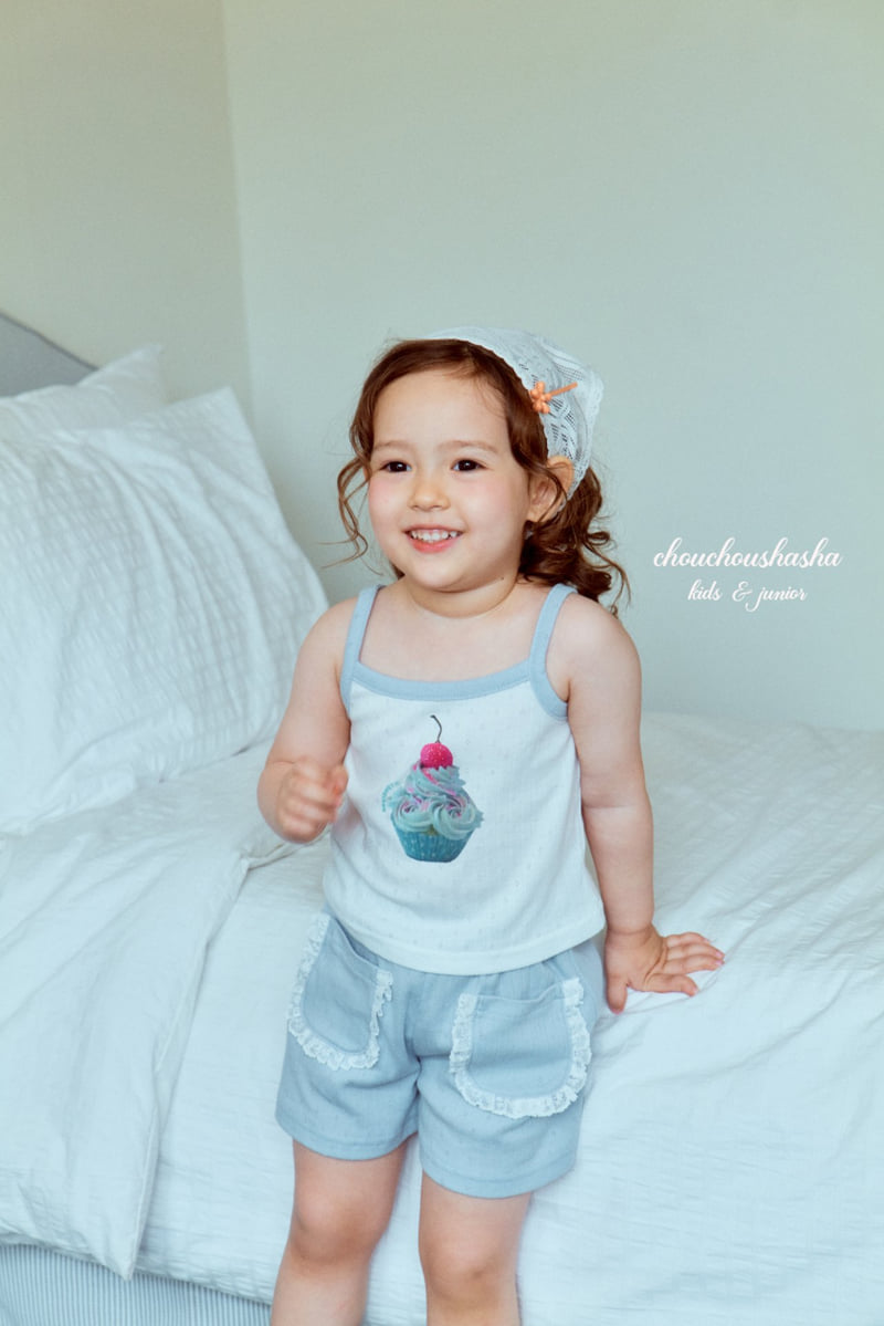 Chouchou Shasha - Korean Children Fashion - #magicofchildhood - Sherbet Sleeveless Tee - 3