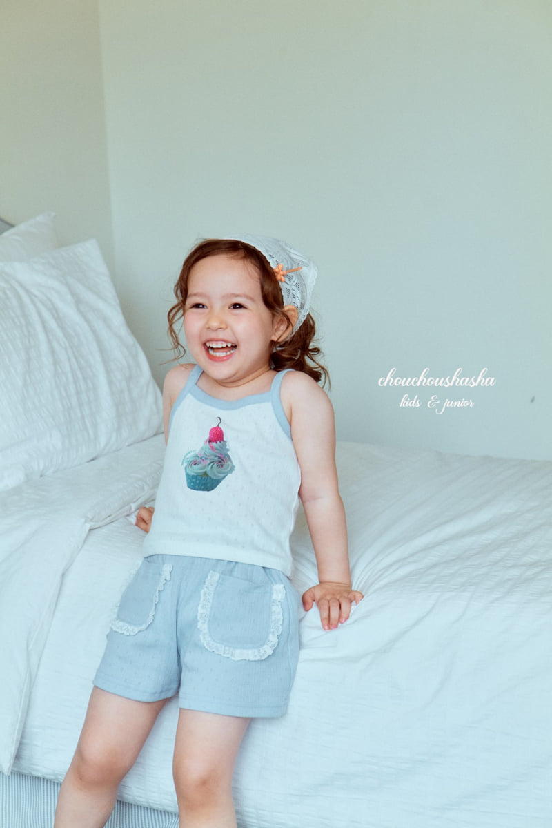 Chouchou Shasha - Korean Children Fashion - #magicofchildhood - Sherbet Sleeveless Tee - 4
