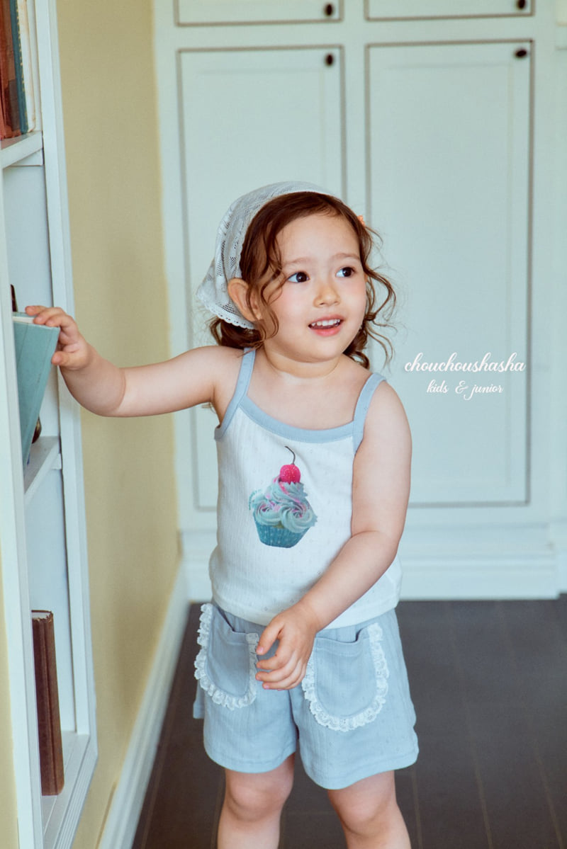 Chouchou Shasha - Korean Children Fashion - #stylishchildhood - Sherbet Sleeveless Tee - 8