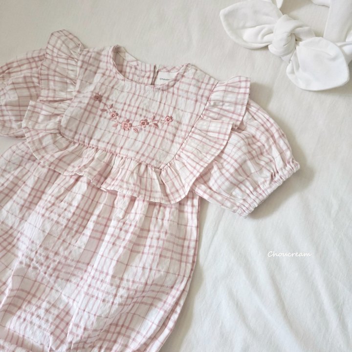 Choucream - Korean Baby Fashion - #babyboutique - Check Frill Suit - 6