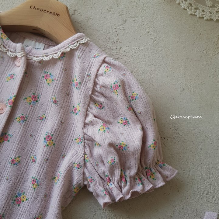 Choucream - Korean Baby Fashion - #babyboutiqueclothing - Rose Puff Cardigan - 11