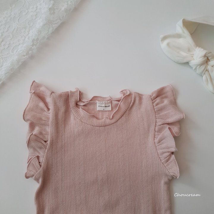 Choucream - Korean Baby Fashion - #babyclothing - Sophia Eyelet Suit - 9