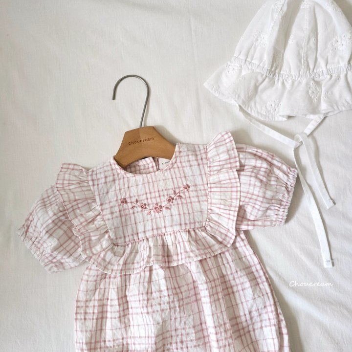 Choucream - Korean Baby Fashion - #babyfashion - Check Frill Suit - 9