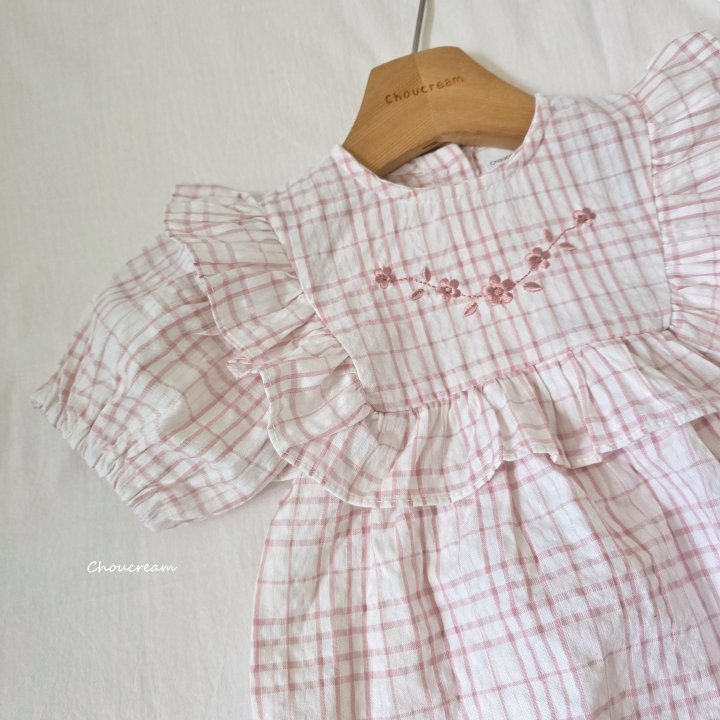 Choucream - Korean Baby Fashion - #babyfever - Check Frill Suit - 10