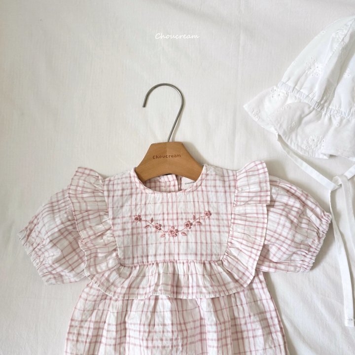 Choucream - Korean Baby Fashion - #babygirlfashion - Check Frill Suit - 11