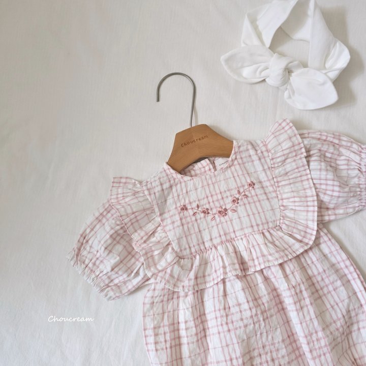 Choucream - Korean Baby Fashion - #babylifestyle - Check Frill Suit - 12