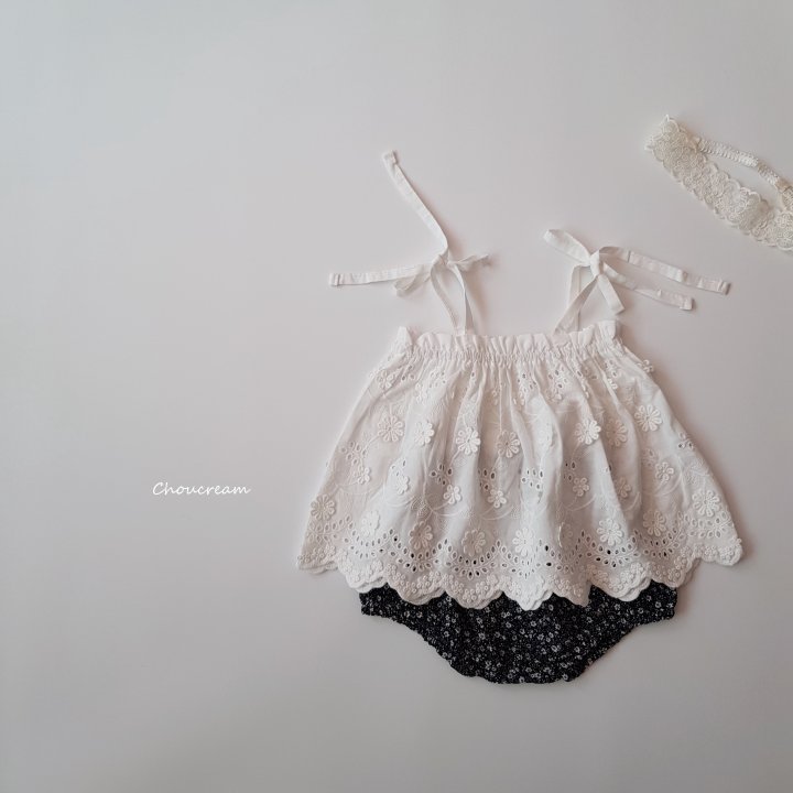 Choucream - Korean Baby Fashion - #babylifestyle - Flower Garden Lace Blouse - 11