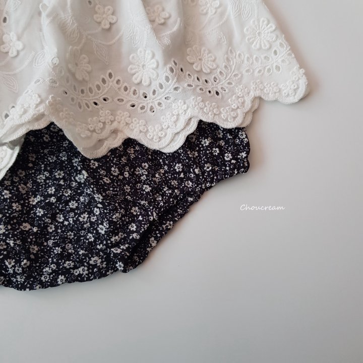 Choucream - Korean Baby Fashion - #babyoninstagram - Flower Garden Lace Blouse - 12