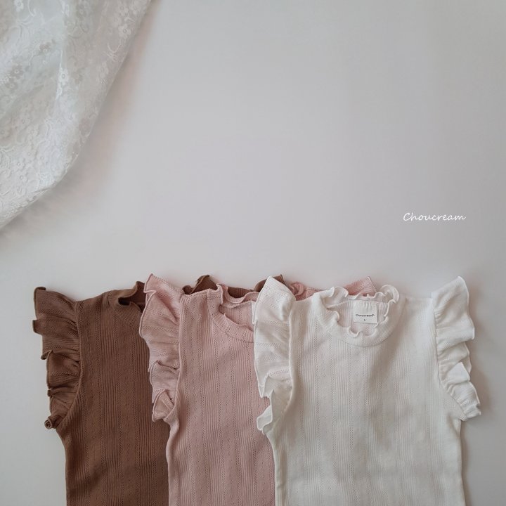 Choucream - Korean Baby Fashion - #babyoutfit - Sophia Eyelet Suit - 2