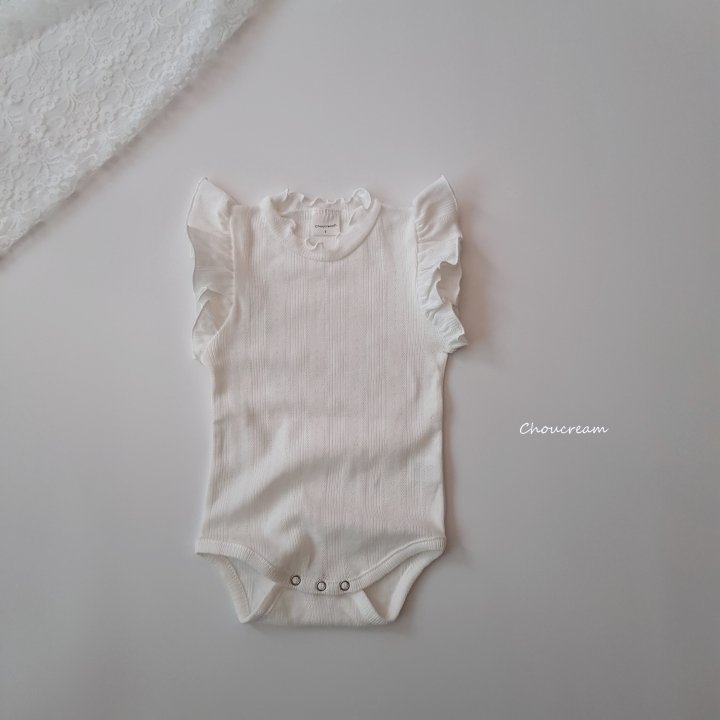 Choucream - Korean Baby Fashion - #babywear - Sophia Eyelet Suit - 3