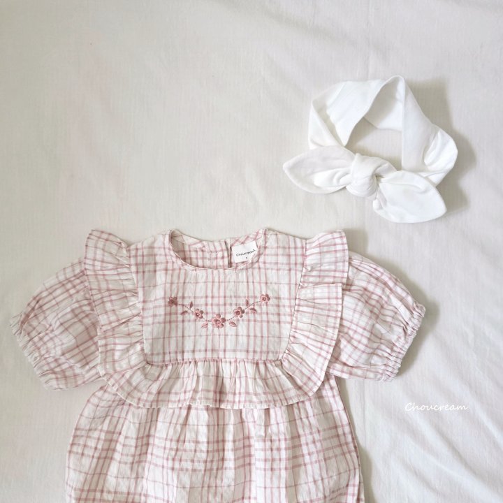 Choucream - Korean Baby Fashion - #babywear - Check Frill Suit - 2