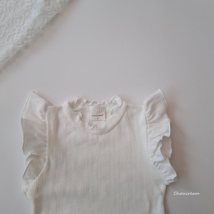 Choucream - Korean Baby Fashion - #babywear - Sophia Eyelet Suit - 4