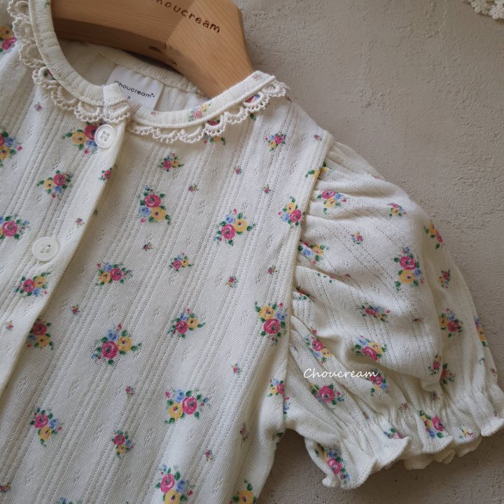 Choucream - Korean Baby Fashion - #onlinebabyboutique - Rose Puff Cardigan - 7