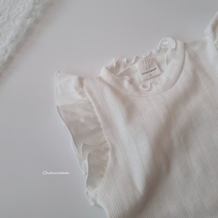 Choucream - Korean Baby Fashion - #onlinebabyshop - Sophia Eyelet Suit - 5