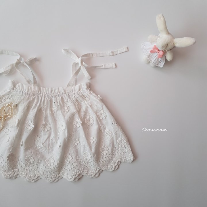 Choucream - Korean Baby Fashion - #onlinebabyshop - Flower Garden Lace Blouse - 3