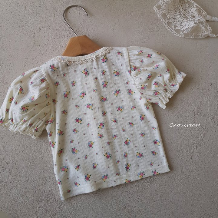 Choucream - Korean Baby Fashion - #onlinebabyshop - Rose Puff Cardigan - 8