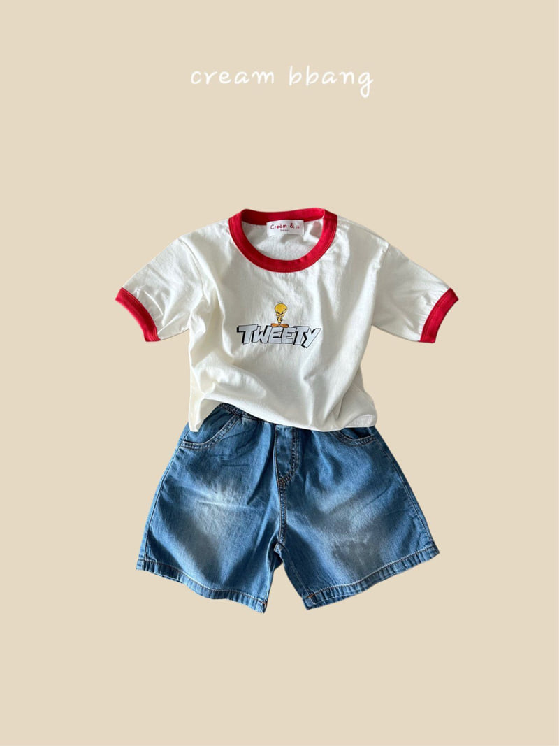 Cream Bbang - Korean Children Fashion - #childofig - Tweety Tee - 7