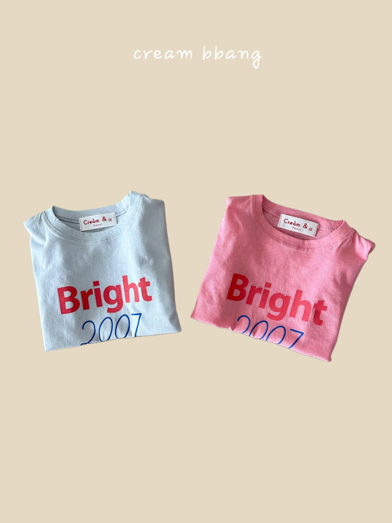 Cream Bbang - Korean Children Fashion - #childofig - Bright Single Tee - 3