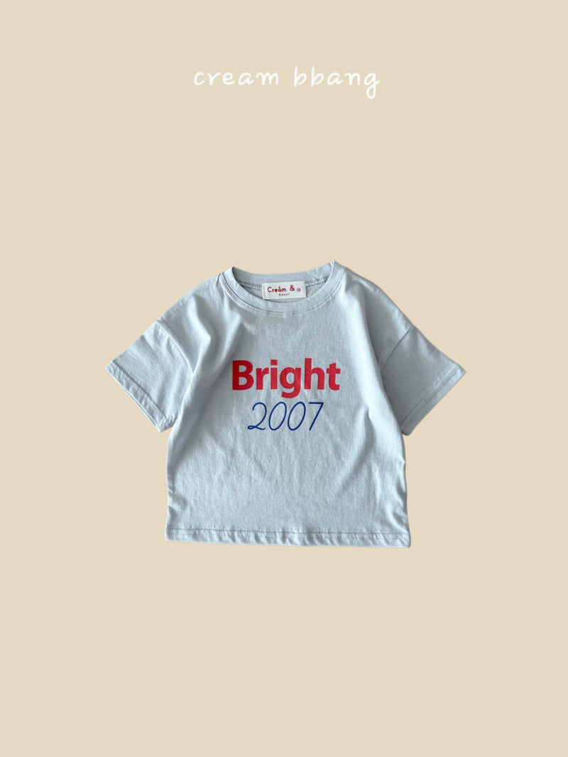 Cream Bbang - Korean Children Fashion - #childofig - Bright Single Tee - 4