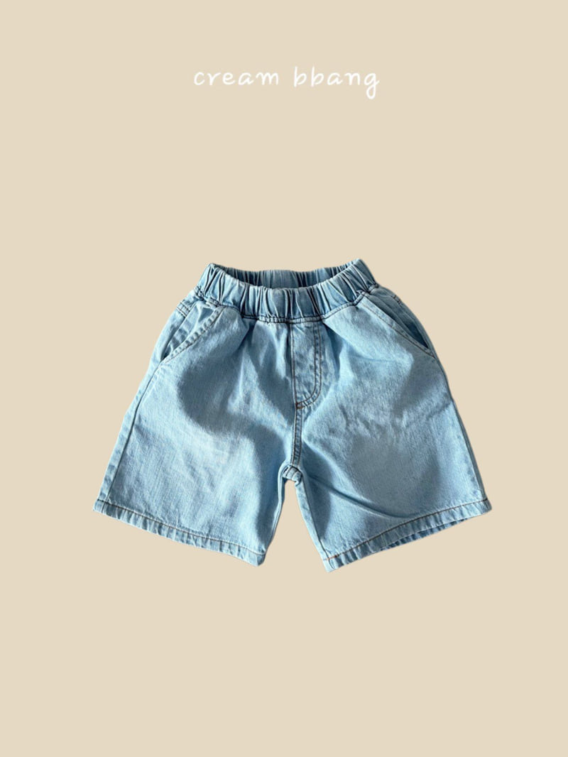 Cream Bbang - Korean Children Fashion - #childofig - Ice Denim Shorts