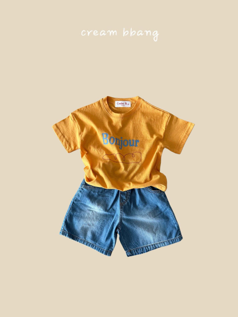 Cream Bbang - Korean Children Fashion - #childrensboutique - Bonjour Single Tee - 6